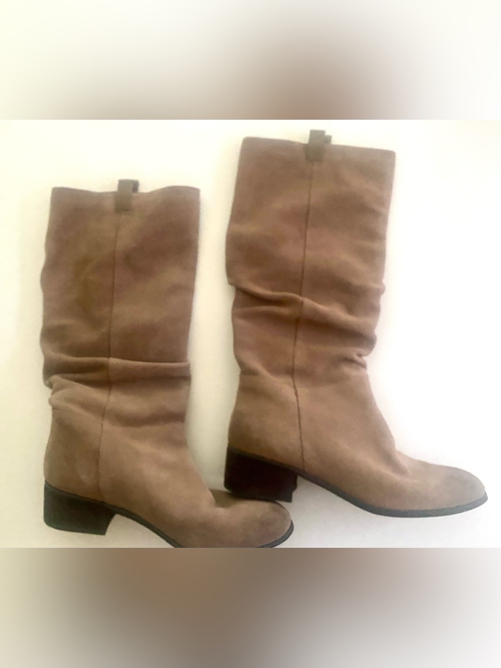 BP NORDSTROM Soft Slouch Boots in Taupe Suede